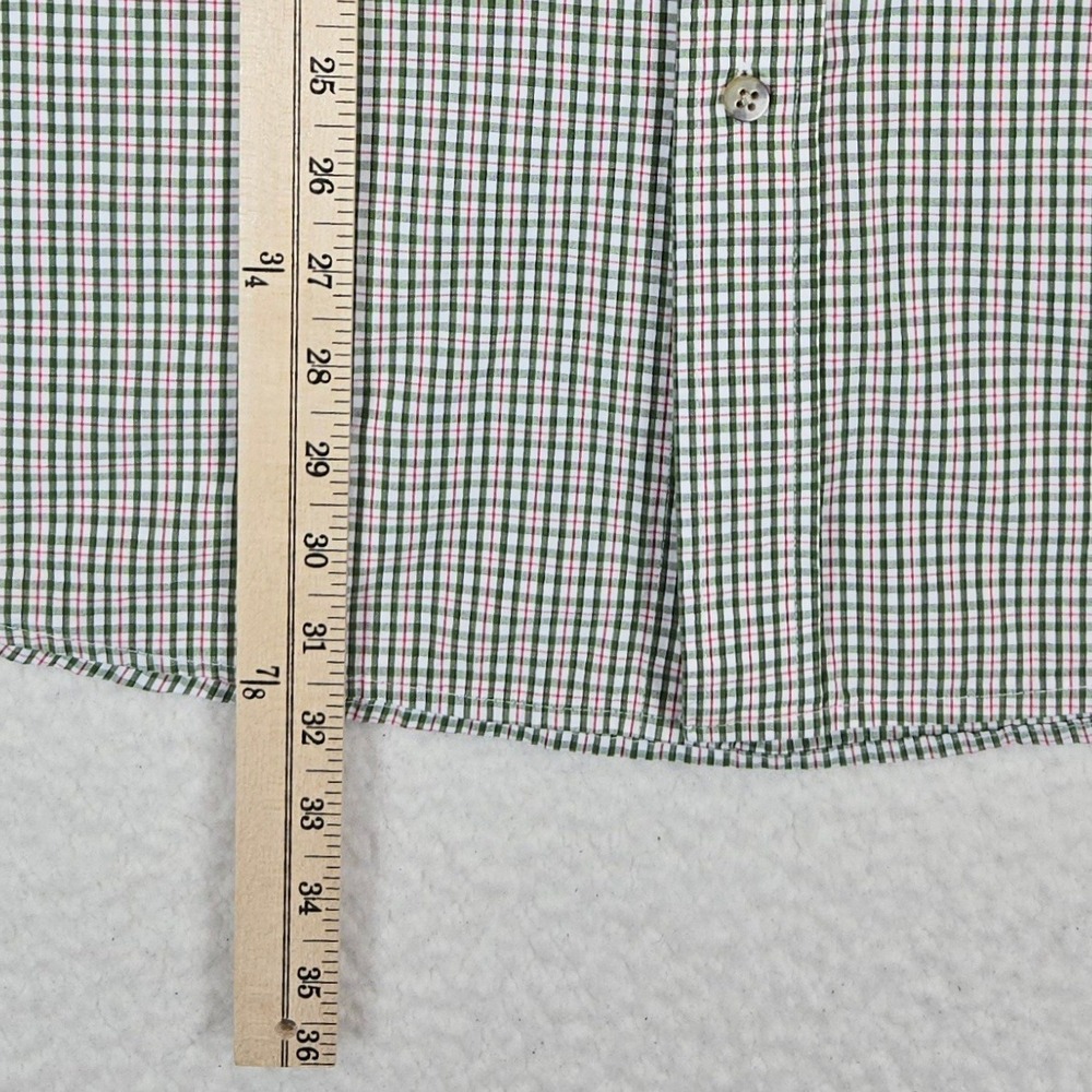Wrangler George Strait Plaid Button Down Shirt Men XL Green Western Pearl Snap - Picture 9 of 10
